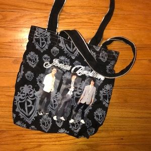 Vintage Jonas Brothers tote bag